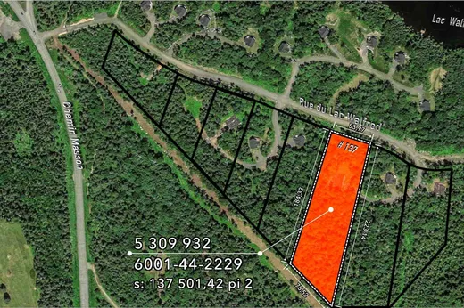 Terrain à vendre - 137 Rue du Lac-Walfred S., Sainte-Marguerite-du-Lac-Masson, J0T1L0