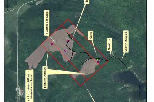Terrain à vendre -  Ch. du Lac-St-Onge, Mont-Laurier, J0W1H0