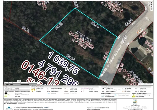 Terrain à vendre -  Ch. de l'Escarpement, Petite-Riviere-St-François, G0A 2L0