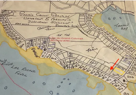 Terrain à vendre -  Ch. de la Baie, Ile Du Grand-Calumet, J0X 1J0