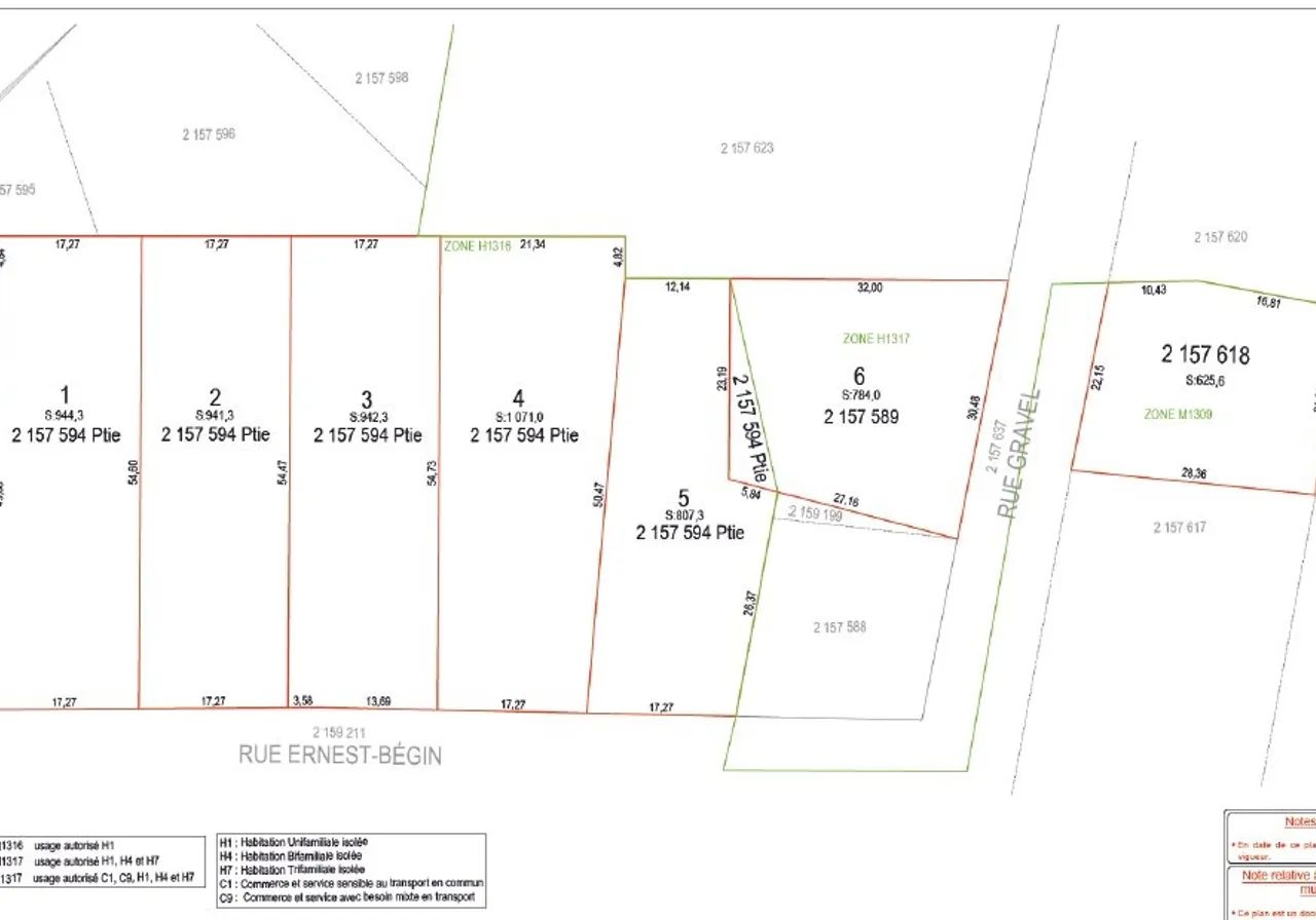 Terrain à vendre -  Rue Ernest-Bégin, Lévis, G6W 1W9