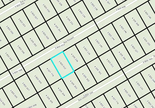 Terrain à vendre -  Rue Poissant, Salaberry-de-Valleyfield, J6T 2R5
