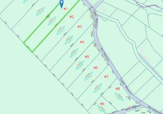 Land for Sale -  Ch. Masson, Sainte-Marguerite-du-Lac-Masson, J0T 1L0