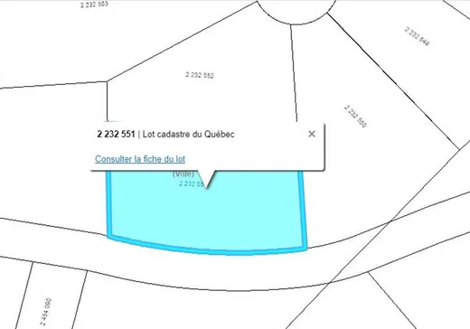 Terrain à vendre -  Ch. du Lac-Renaud, Sainte-Adèle, J8B 2T6