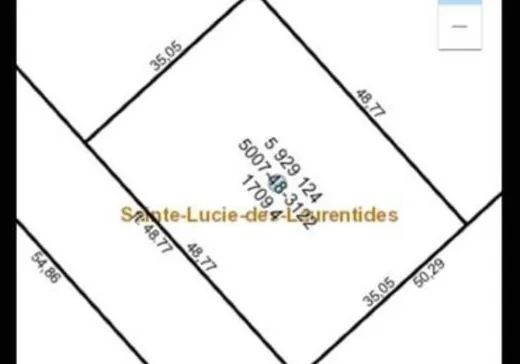 Terrain à vendre -  Ch. Tourangeau, Ste-Lucie, J0T2J0