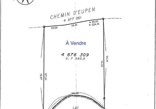 Terrain à vendre -  Ch. d'Eupen, Brownsburg-Chatham, J8G 2N7