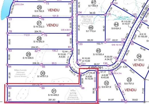 Terrain à vendre - 31 Ch. du Lac-Carillon, Notre-Dame-de-Montauban, G0X 1W0