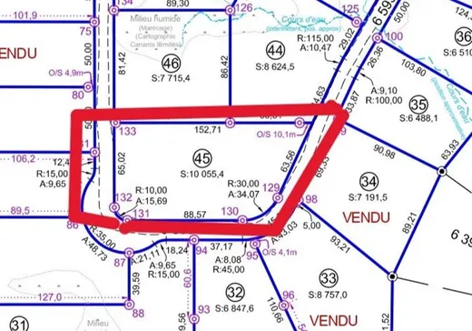 Terrain à vendre - 45 Ch. du Lac-Carillon, Notre-Dame-de-Montauban, G0X 1W0
