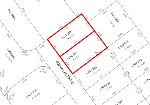 Terrain à vendre -  49e Avenue, Montréal (Ahuntsic/Cartierville), H1H 1H1