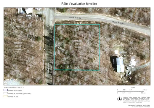Land for Sale -  Ch. Benoit N., Notre-Dame-Des-Boies, J0B 2E0