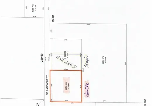 Terrain à vendre -  8e Rang O., Notre-Dame-Des-Boies, J0B 2E0