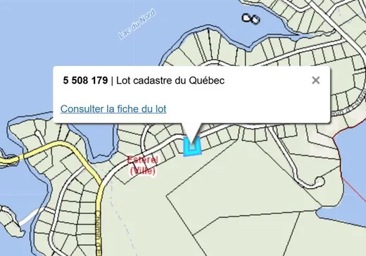 Land for sale -  Ch. d'Estérel, Ste-Marguerite-Esterel, J0T1E0