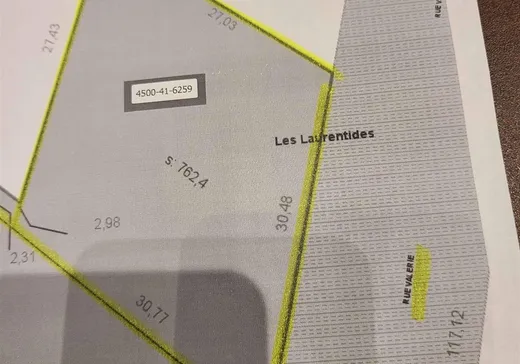 Terrain à vendre -  Rue Valérie, Sainte-Agathe-des-Monts, J8C0E2