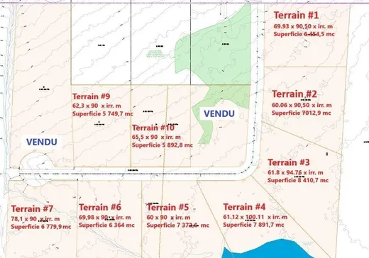Terrain à vendre -  Rue du Panache, Frontenac, G6B 2S3