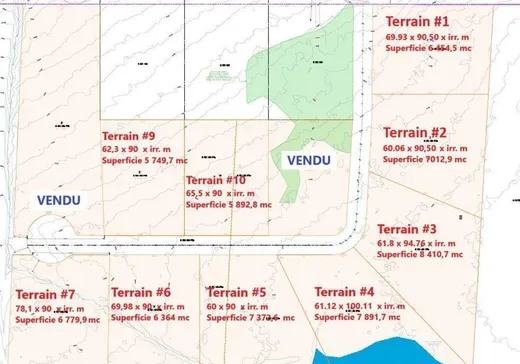 Terrain à vendre -  Rue du Panache, Frontenac, G6B 2S3