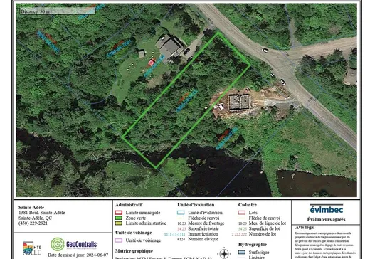 Terrain à vendre -  Rue des Souchets, Sainte-Adèle, J8B2B7