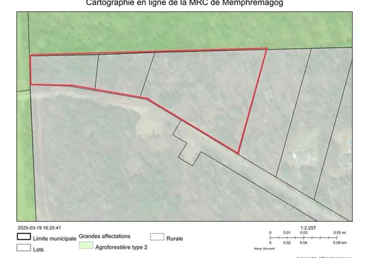 Terrain à vendre -  Ch. Guillemette, Magog, J0B 2C0