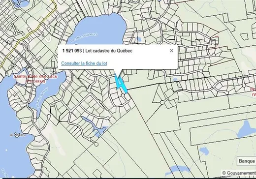 Land for Sale -  Ch. des Lucioles, Ste-Anne-Des-Lacs, J0R 1B0