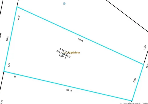 Terrain à vendre -  Mtée Desjardins, Lac Superieur, J0T1J0