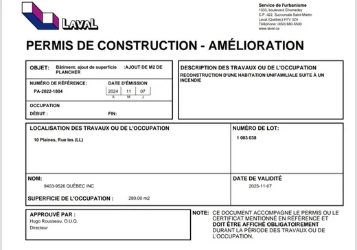 Land for Sale - 10 Rue les Plaines, Laval (Vimont), H7R 1B8
