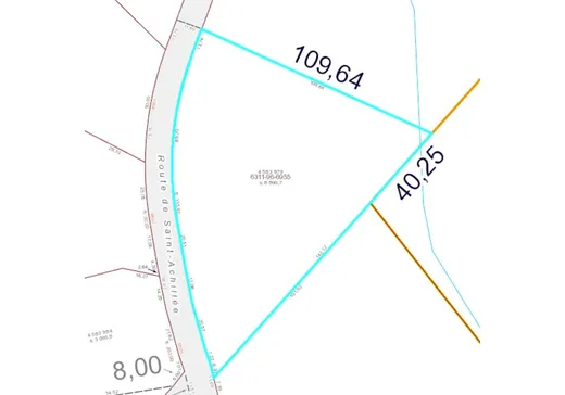 Land for Sale -  Route de St-Achillée, Château-Richer, G0A 1N0