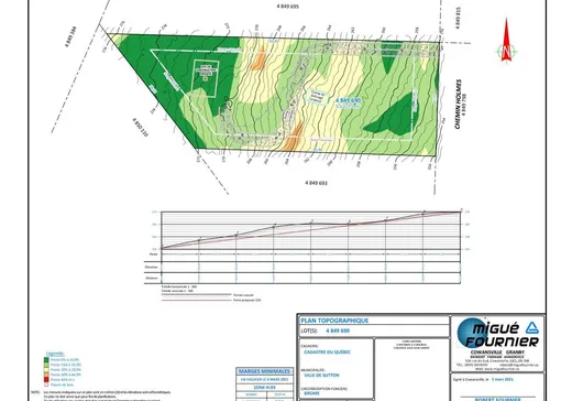 Terrain à vendre -  Ch. Holmes, Sutton, J0E 2K0