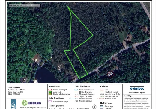 Terrain à vendre -  Ch. Kilpatrick, Saint-Sauveur, J0R 1R1