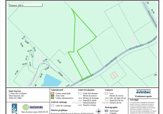 Terrain à vendre -  Ch. Kilpatrick, Saint-Sauveur, J0R 1R1