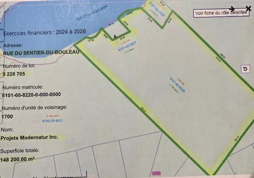 Terrain à vendre -  Rue du Sentier-du-Bouleau, Mandeville, J0L 1L0