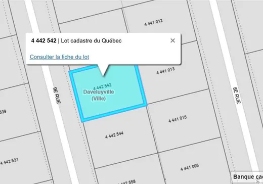 Land for Sale - 423 9e Rue, Daveluyville, G0Z 1C0
