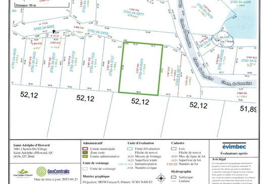 Terrain à vendre -  22e Avenue, St-Adolphe d'Howard, J0T 2B0