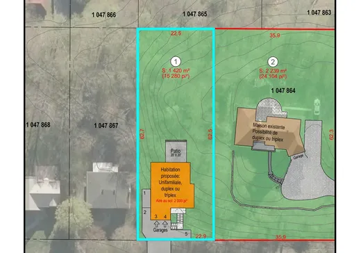 Terrain à vendre -  Rue de l'Ontario, Sherbrooke, J1J 3R2