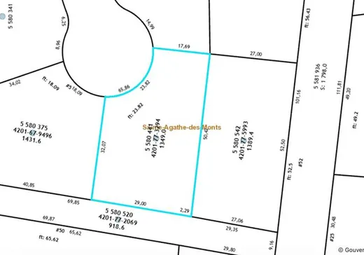 Terrain à vendre -  Rue des Iris, Sainte-Agathe-des-Monts, J8C 3N5