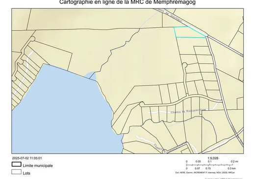 Land for Sale -  Ch. de Tomifobia, Canton De Stanstead, J1X 3W4