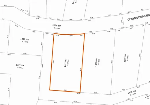Land for Sale -  Ch. des Cèdres, Wentworth, J8H 0A9
