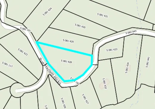 Terrain à vendre -  Rue Hazlett-Hicks, Gore, J0V 1K0