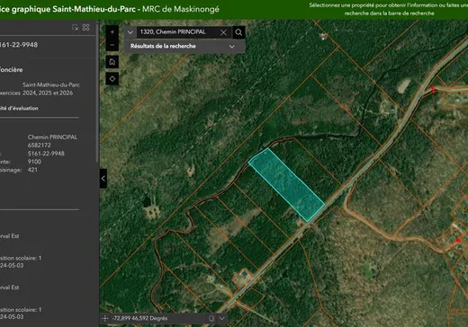 Terrain à vendre - A Ch. Principal, St-Mathieu-Du-Parc, G0X1N0