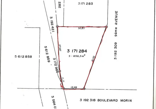 Terrain à vendre -  Boul. Morin, Danville, J1T 4V2