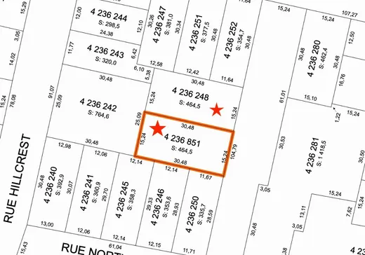 Terrain à vendre -  Rue Bank, Lachute, J8H 3B8