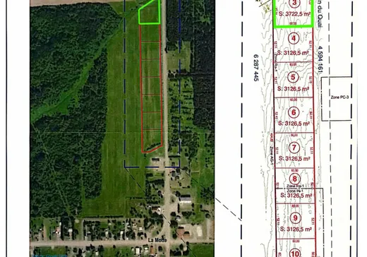 Terrain à vendre - 3 Ch. du Quai, La Motte, J0Y 1T0