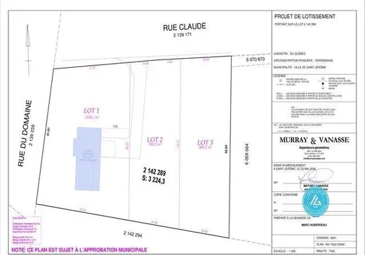 Land for Sale - 621Z Rue du Domaine, Saint-Jérôme, J7Z 4E2