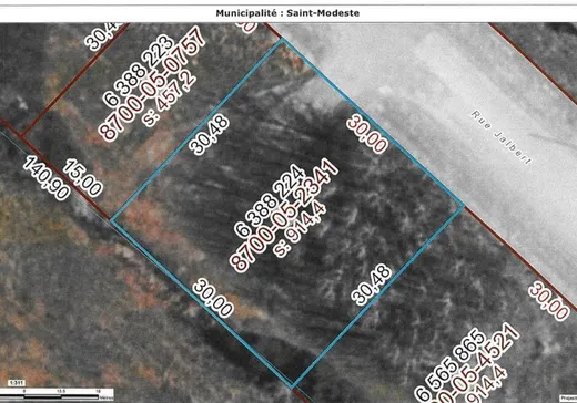 Land for Sale - 23 Rue Jalbert, Saint-Modeste, G0L 3W0
