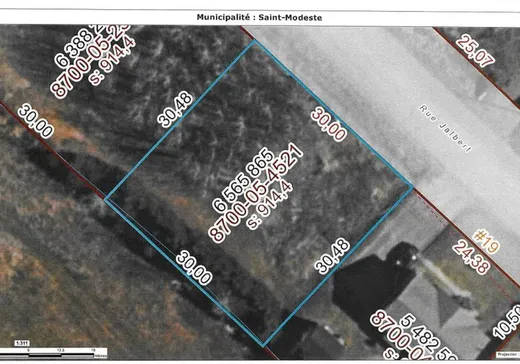 Land for Sale - 21 Rue Jalbert, Saint-Modeste, G0L 3W0