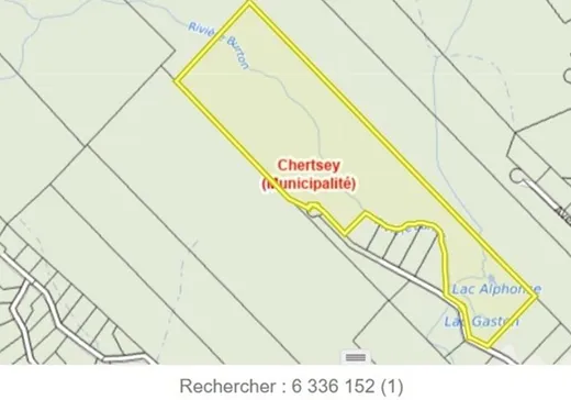 Land for sale -  Av. du Tipi, Chertsey, J0K3K0