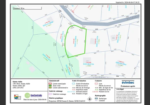 Land for Sale -  Rue de la Grande-Promenade, Sainte-Adèle, J8B 3H8