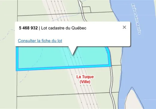Terrain à vendre - 1 Rue Bourassa, La Tuque, G9X 0A2