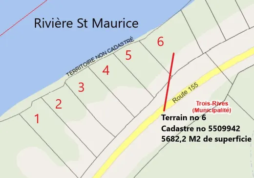 Terrain à vendre -  Route 155, Trois-Rives, G0X 2C0