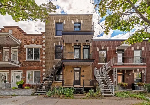 Triplex à vendre - 6724-6726 Rue D'Iberville, Montréal (Rosemont–La Petite-Patrie), H2G2C8