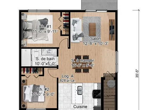 Duplex à vendre - 8271A-8271B 55e Avenue, Laval (Laval-Ouest), H7R 4E4