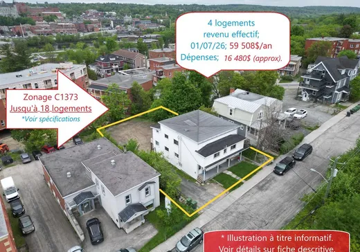 4-Plex for Sale - 37-43 Rue Bruno-Dandenault, Sherbrooke, J1C 0M4